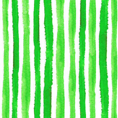 Watercolor seamless pattern borders.Green vertical strips.Ecology,natural  Hand drawing painting background .For Backdrop background,fabric or Wallpaper.Vector.Bio,eco ,natural design.のイラスト素材