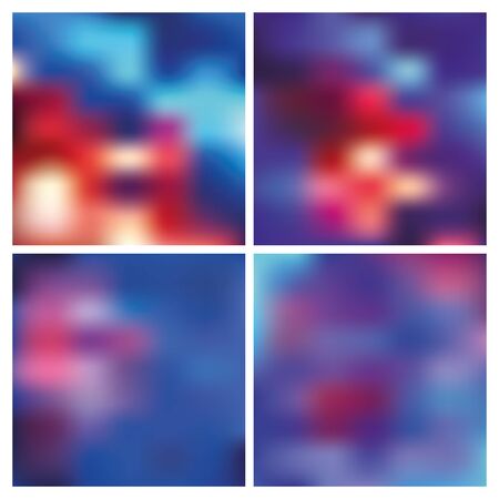 Abstract blurred effect backgrounds.Vector Effect smooth blurred light,energy space,Elements for website,print,presentation.Watercolor blur.Blue,red,violet bright colors. Vector eps10のイラスト素材