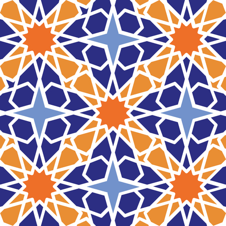 Seamless pattern.Vector abstract background.Arabic islamic motif,Geometrical ornament.Vector muslim,traditional mosaic diagonal backdrop.Vintage wallpaper,religious linear texture,polygon templateのイラスト素材