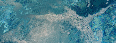 Photography of the swimming pool. Area to play in the water. splashing blue water. sports theme....