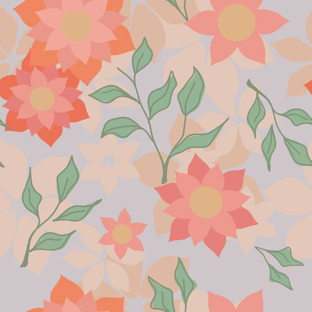 Floral pattern. Vector illustrationのイラスト素材