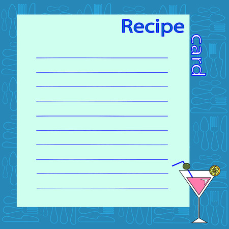 recipe blank. vector illustrationのイラスト素材