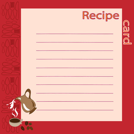 recipe blank. vector illustrationのイラスト素材