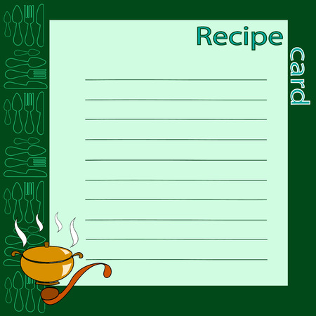 recipe blank. vector illustrationのイラスト素材