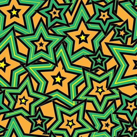 Seamless geometric pattern with stars. Vector illustration.のイラスト素材