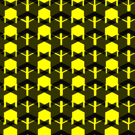 intersected mosaic seamless patternのイラスト素材