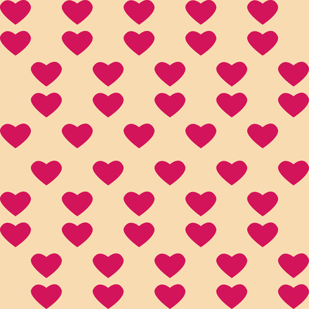 Valentine's seamless pattern with heartsのイラスト素材