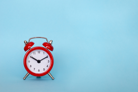 red retro clock