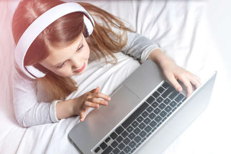 Transition to home schooling for children and teenagers. Kids distance learning. Online education...