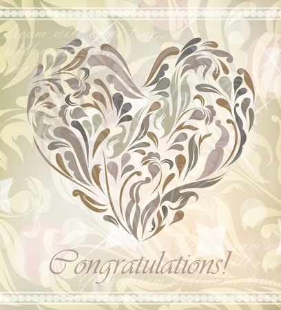 Abstract vintage floral background のイラスト素材