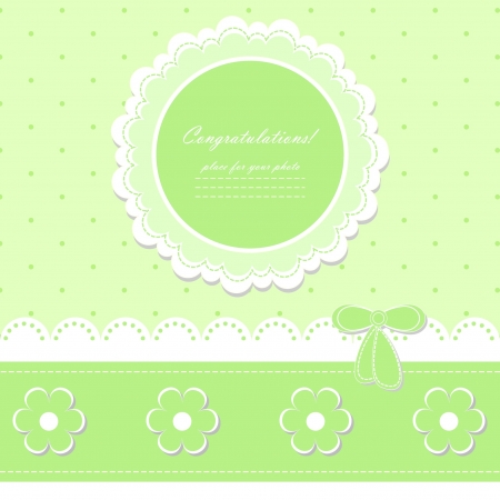 Baby beautiful card with your text のイラスト素材