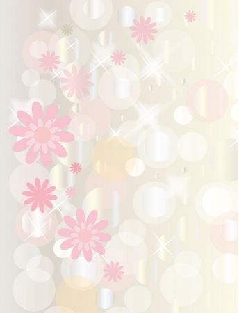Retro floral grunge background with boke for valentine day  vector eps 10 のイラスト素材