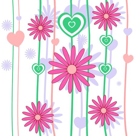 Floral seamless (vector version eps 8)のイラスト素材