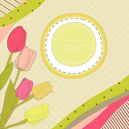 Abstract banner retro card のイラスト素材