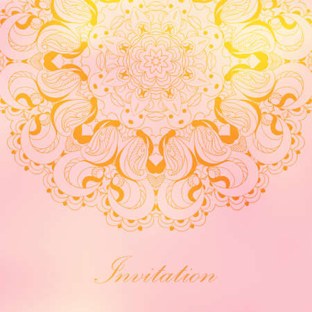 Spring greeting card with lace vector eps 10のイラスト素材