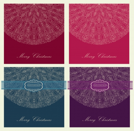 Design invitation for merry Christmas vector のイラスト素材