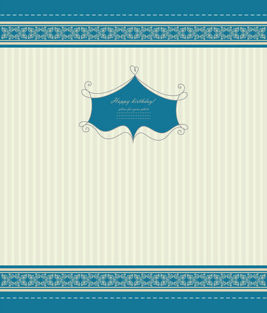 Retro invitation with template vector eps 10のイラスト素材
