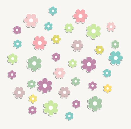Beautiful baby vintage greeting card vectorのイラスト素材