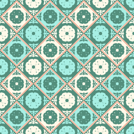 Seamless vector pattern with Oriental ornament. Perfect for fabrics, promotional products, notebooks. Traditional ethnic background.のイラスト素材