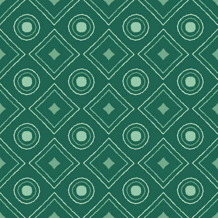 Seamless pattern with geometric elements in tribal style. Prehistoric drawings.のイラスト素材
