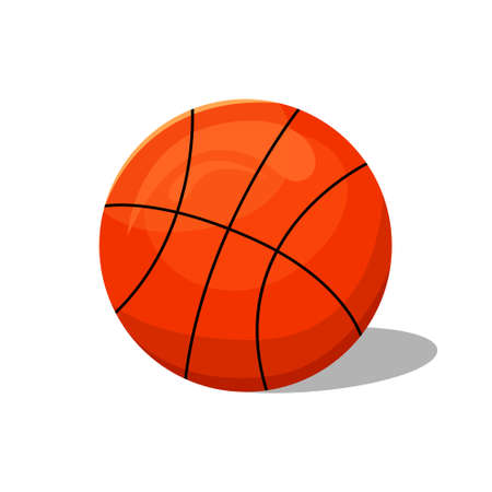 Vector illustration of a basketball ball. Sports equipment.のイラスト素材
