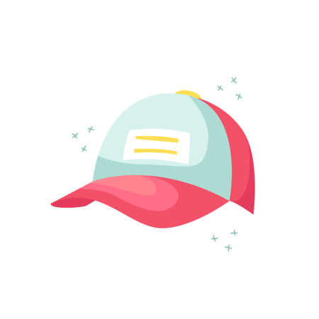 Vector illustration of a baseball cap. summer hats.のイラスト素材
