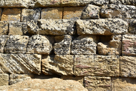 Details of the Temple of Heracles - Valley of the Temples - Agrigento - Sicily - Italyの写真素材