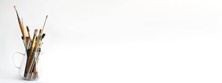 A gravy boat with a handle can be useful for artists. Hobbies and good moodの写真素材