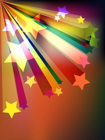 Colorful background with stars pattern. のイラスト素材