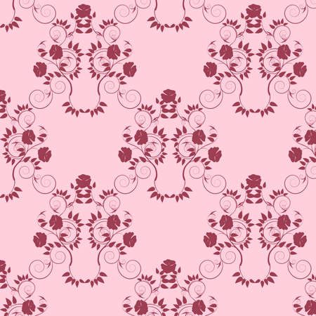 Decorative floral classical seamless background. のイラスト素材