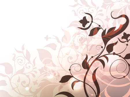 Classic floral shining horizontal background. のイラスト素材