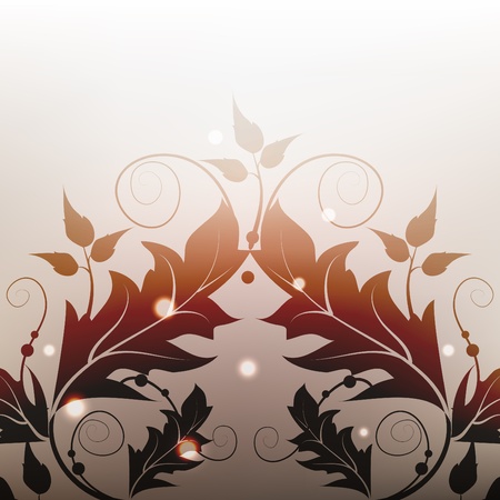 Classic floral shining decorative background. のイラスト素材