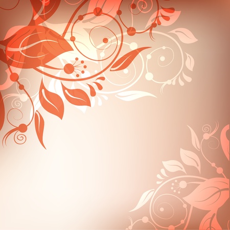Classic floral shining red background. のイラスト素材