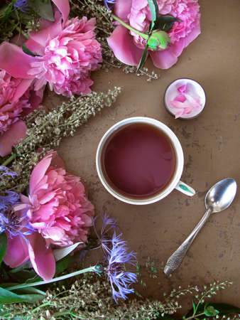 A cup of teaの写真素材