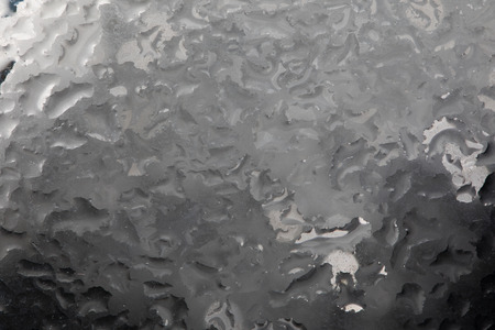 Drops of rain on a window glass. Colorの写真素材