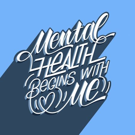 Mental health begins with meのイラスト素材