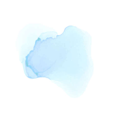 Watercolor Blue Splash. Alcohol Ink Texture. Abstract Colorful Background. Hand Painted Watercolor Textureのイラスト素材