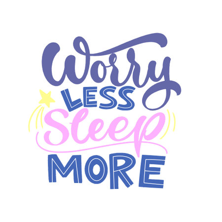 Funny sleep and good night quotes. Vector design elements for t-shirts, pillow, posters, cards, stickers and pajamaのイラスト素材