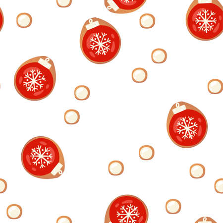 Christmas gingerbread vector seamles pattern. Winter characters in cartoon style. Awesome holiday...