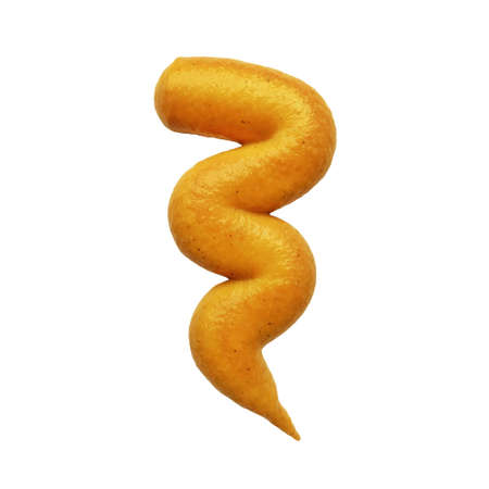 Mustard splash isolated. Dijon honey sauce smeared cream. Spread or splatter collection cut out. High resolution photoの写真素材