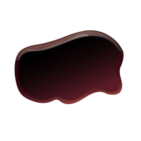 Soy sauce brown isolated puddles and splashesのイラスト素材