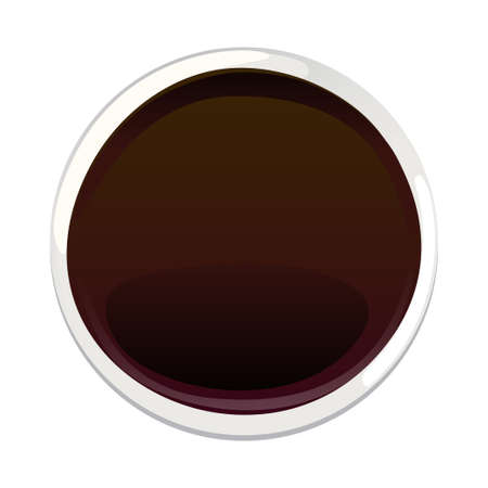 Soy asian sushi sauce in bowl. Realistic elements for food icon and designのイラスト素材