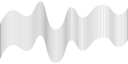 Wavy abstract stripes. Curved line vector elements for music design. Digital sound equalizer.のイラスト素材