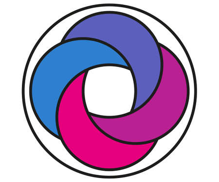 Venn diagram circles chart infographic. Vector design elements for business strategy presentation.
