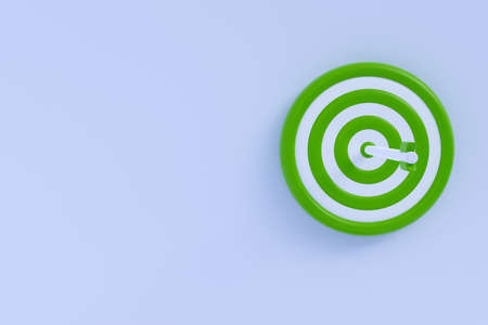 3d arrow hit center of target. Concept of solving business problems, goal achievement, aim development, leadership and success. 3d high quality renderの写真素材