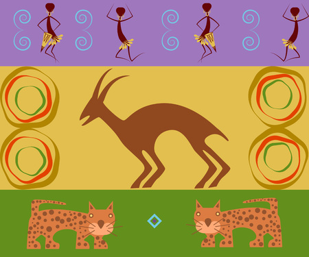 Abstract ethnic patternのイラスト素材