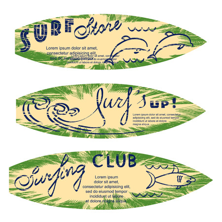 Set of surfのイラスト素材