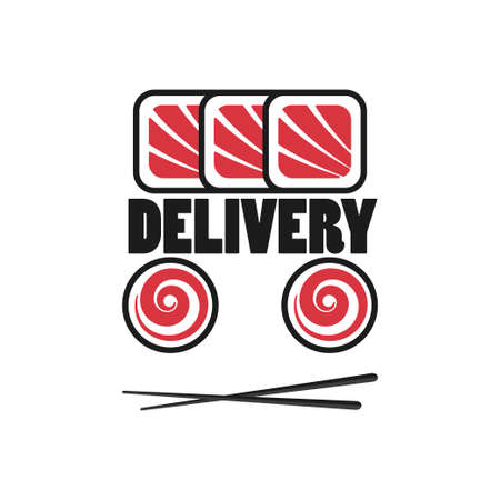 Sushi logo templateのイラスト素材