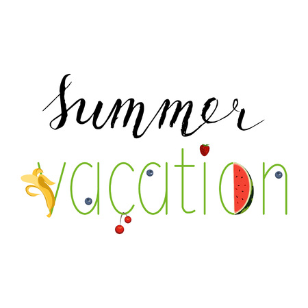 Summer menu bannerのイラスト素材