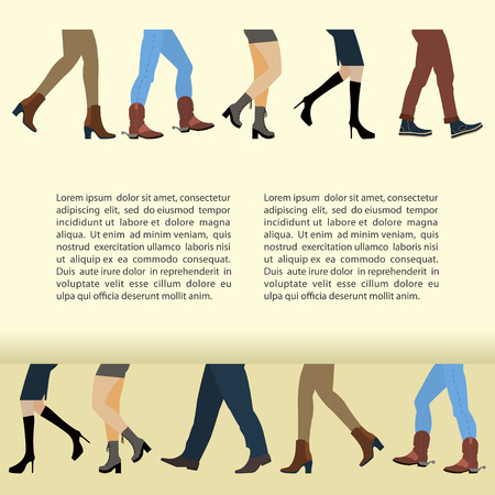 Legs of peopleのイラスト素材